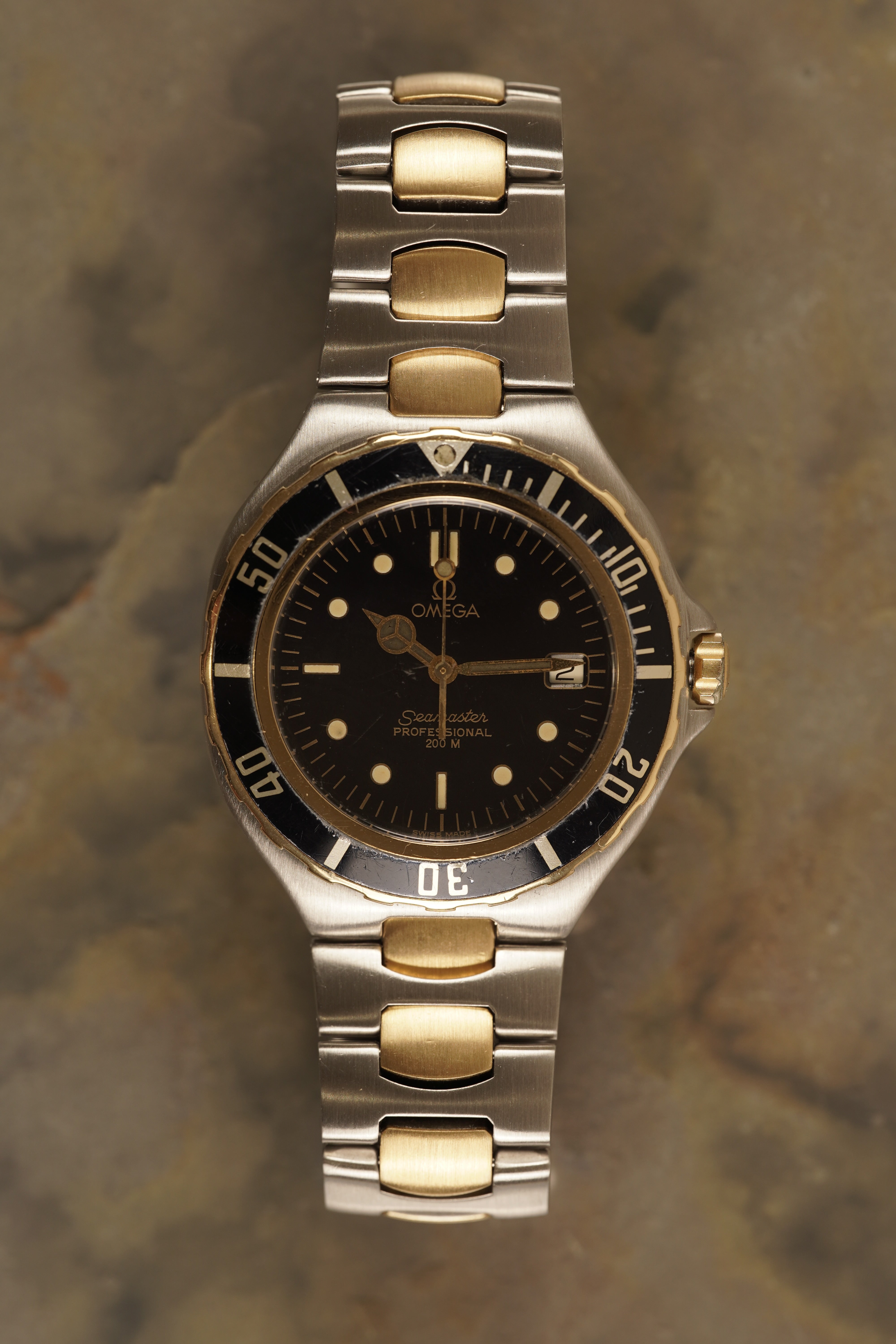 Omega Seamaster pre-bond Or Acier