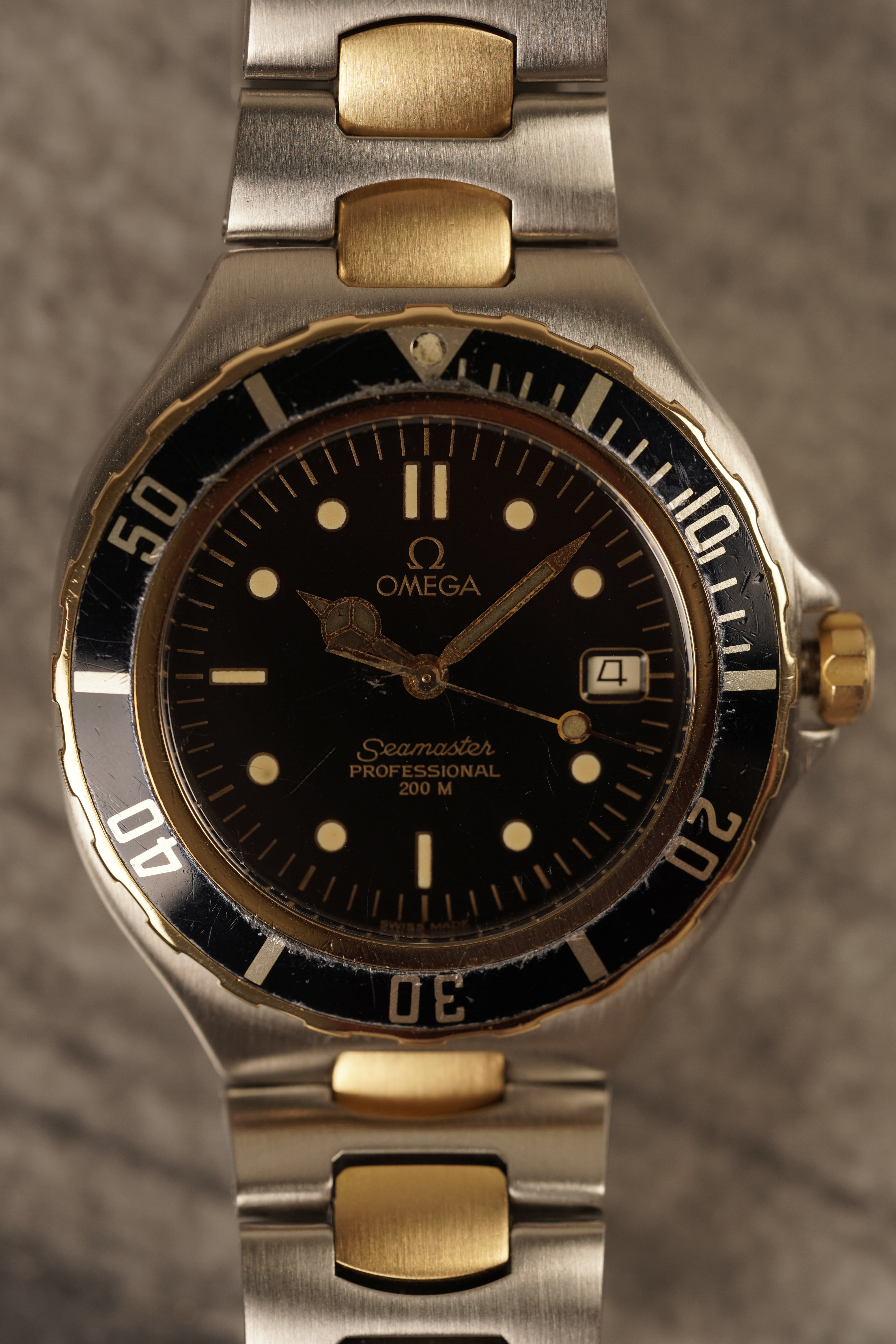 Omega Seamaster pre-bond Or Acier